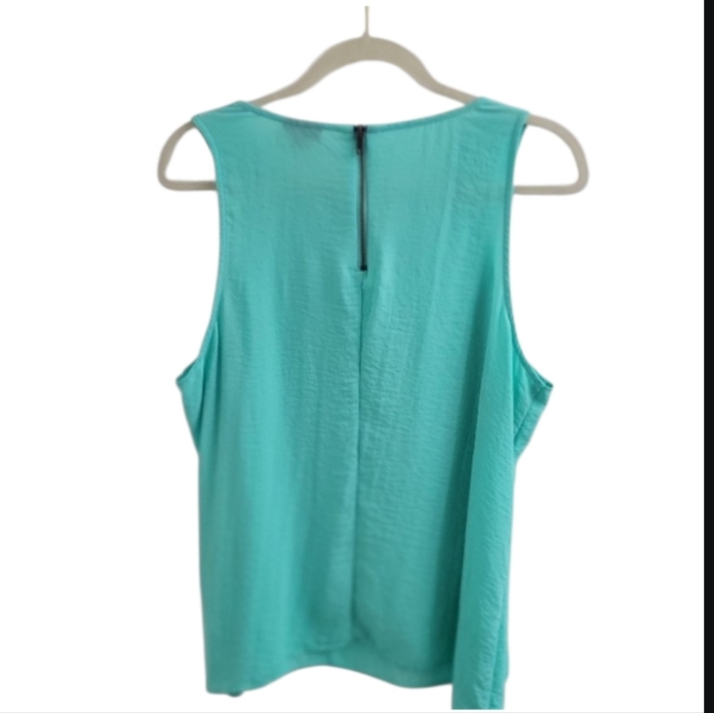 a.n.a Sleeveless Layered Tank Top Mint‎ Green Flowy Comfy Layered Feminine SZ XL - Picture 2 of 10